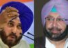 CM Amarinder Singh & Navjot Singh Sidhu