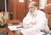 Haryana Health Minister Anil Vij