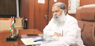 Haryana Health Minister Anil Vij