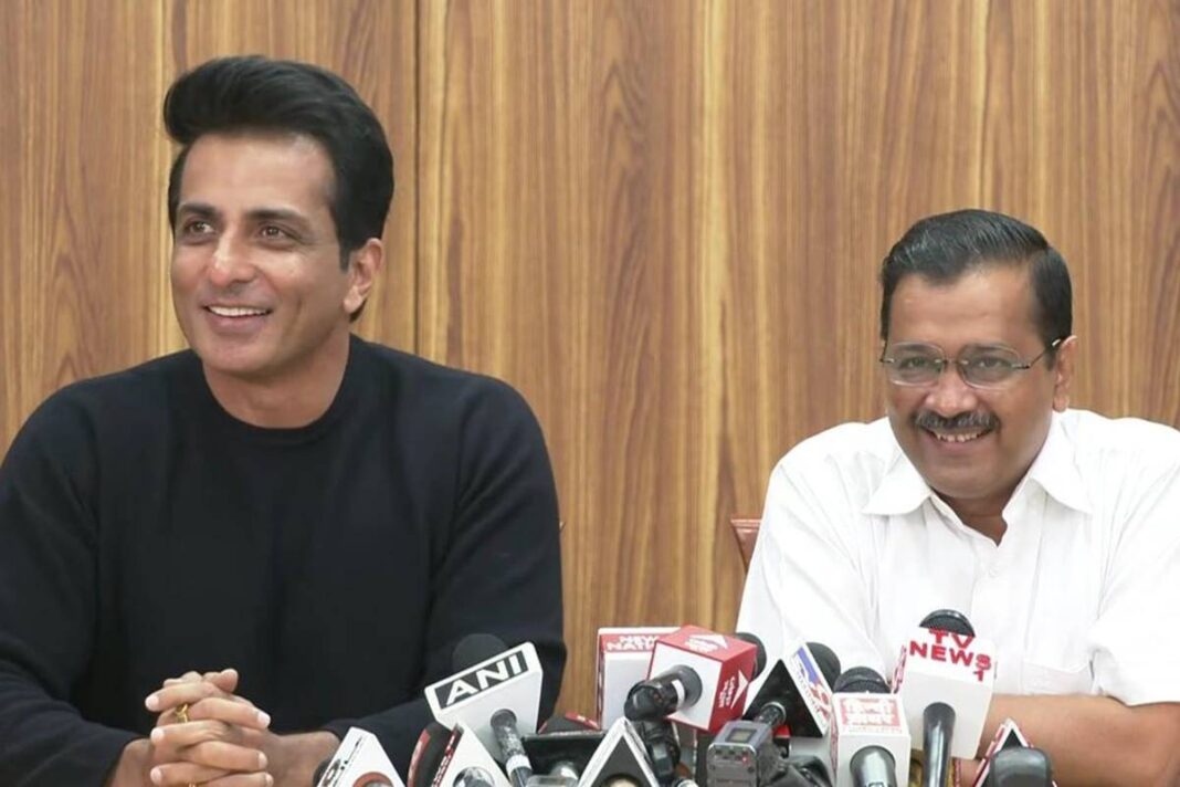 Delhi CM Arvind Kejriwal & Actor Sonu Sood