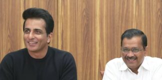 Delhi CM Arvind Kejriwal & Actor Sonu Sood