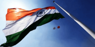 Independence Day National Flag 100 Feet Hoisted