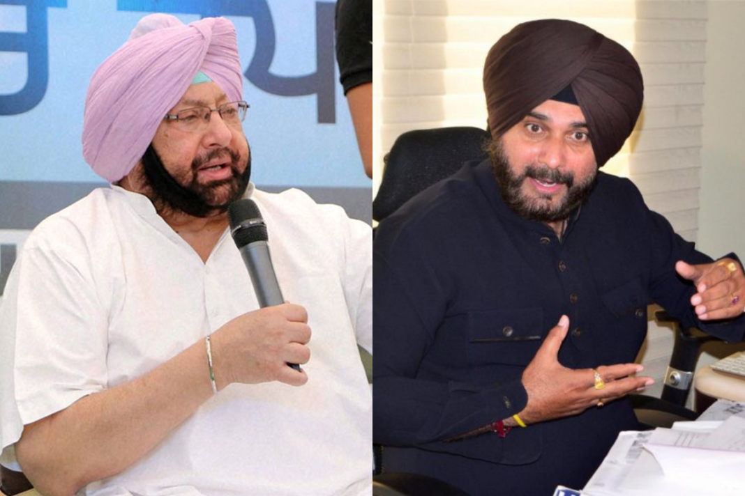 CM Amarinder Singh & Navjot Singh Sidhu