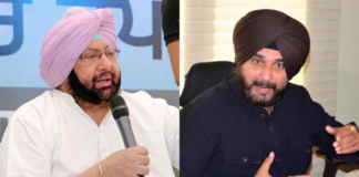 CM Amarinder Singh & Navjot Singh Sidhu