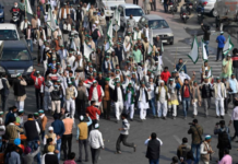 National Highway Farmer Protest