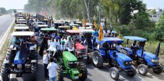 Farmer Protest Tractor Purchase