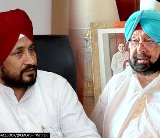 Captain Amarinder Singh & Charanjit Singh Channi