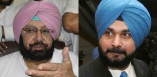 Captain Amarinder Singh & Navjot Singh Sidhu