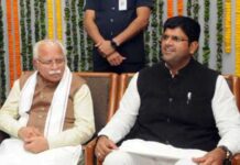 CM Manohar Lal Khattar & Dushyant Chautala