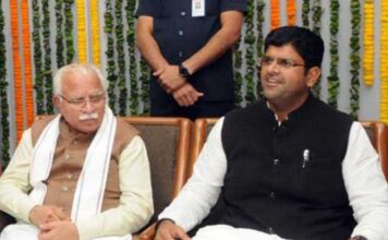 CM Manohar Lal Khattar & Dushyant Chautala
