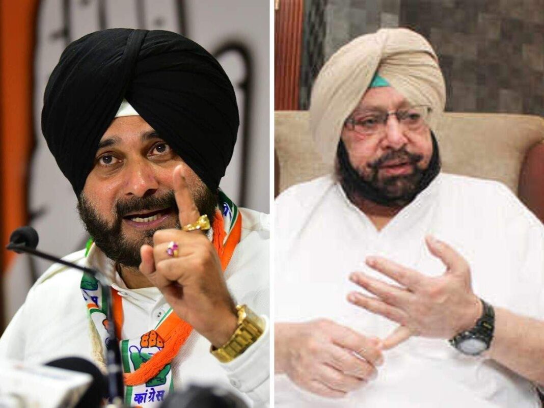 Navjot Singh Sidhu & Captain Amarinder Singh