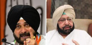 Navjot Singh Sidhu & Captain Amarinder Singh