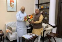 CM Manohar Lal khattar & Amit Shah