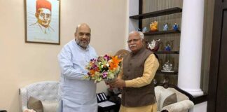 CM Manohar Lal khattar & Amit Shah