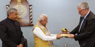 CM Manohar Lal Khattar & Ambassador Naor Gillon