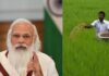 PM Narendra Modi & Farmer