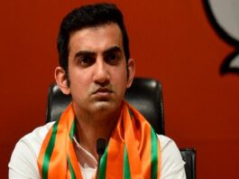 BJP MP and former cricketer Gautam Gambhir,