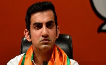 BJP MP and former cricketer Gautam Gambhir,