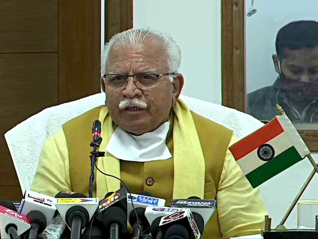 Haryana CM Manohar Lal Khattar