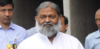 Haryana Home Minister Anil Vij