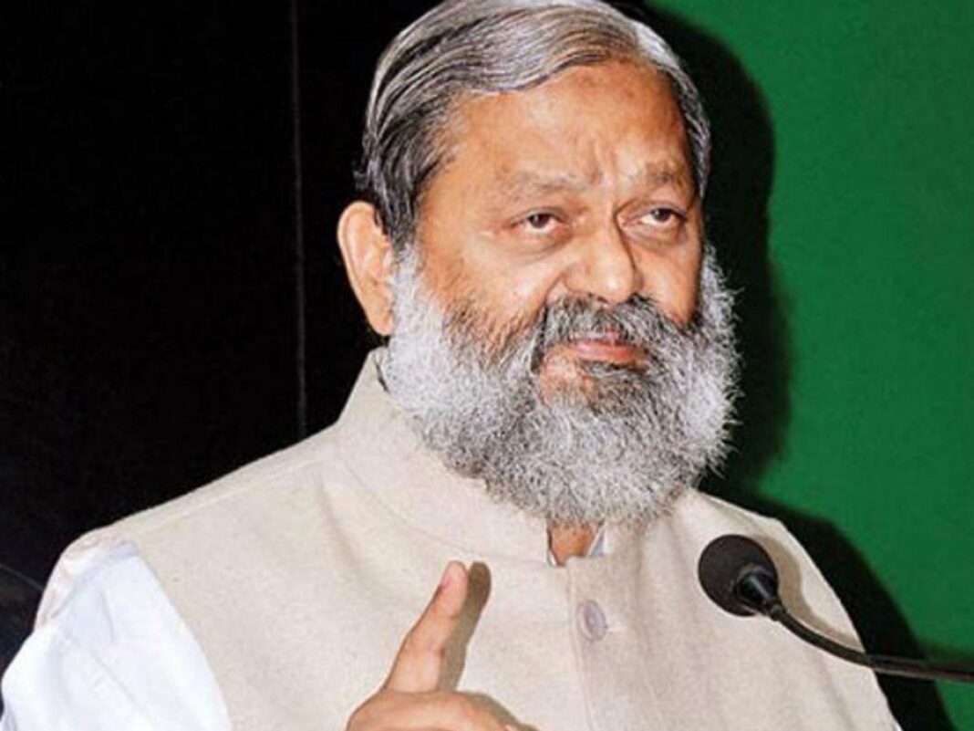 Haryana Home Minister Anil Vij