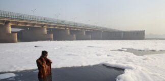 Delhi Yamuna River White Foam