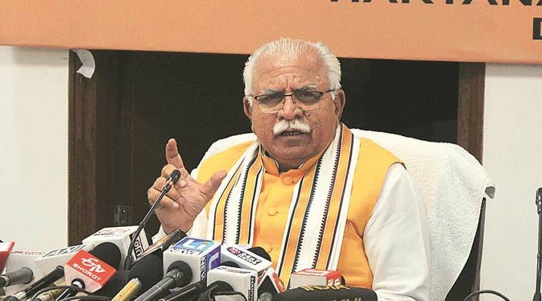 Haryana CM Manohar Lal Khattar