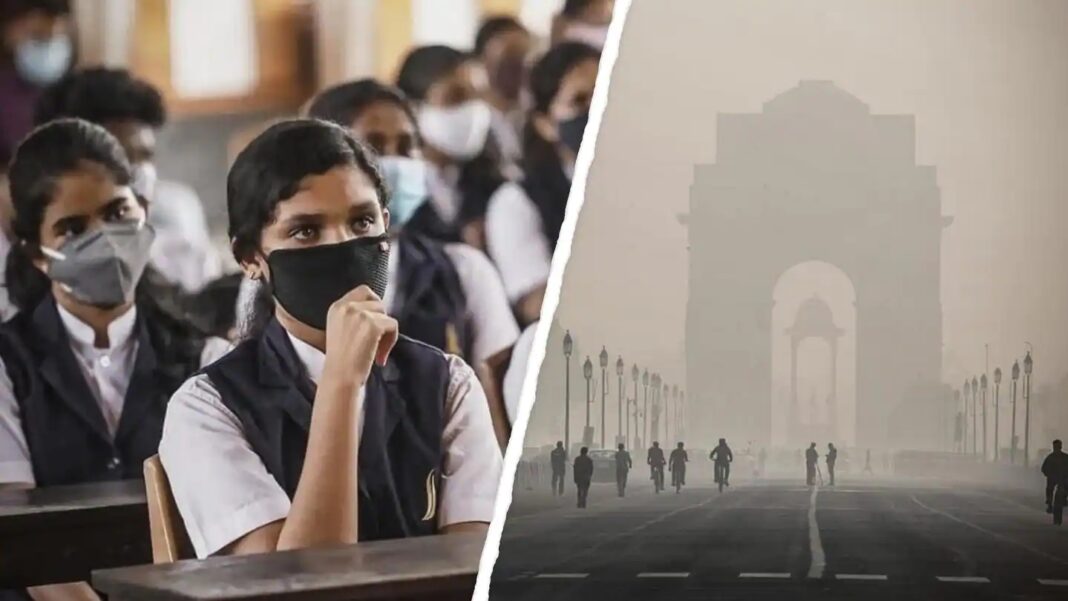 Delhi Pollution School Closed