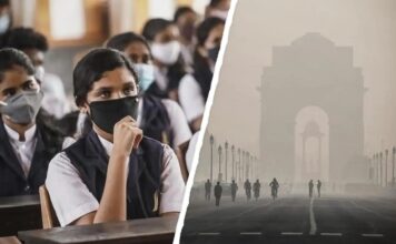 Delhi Pollution School Closed
