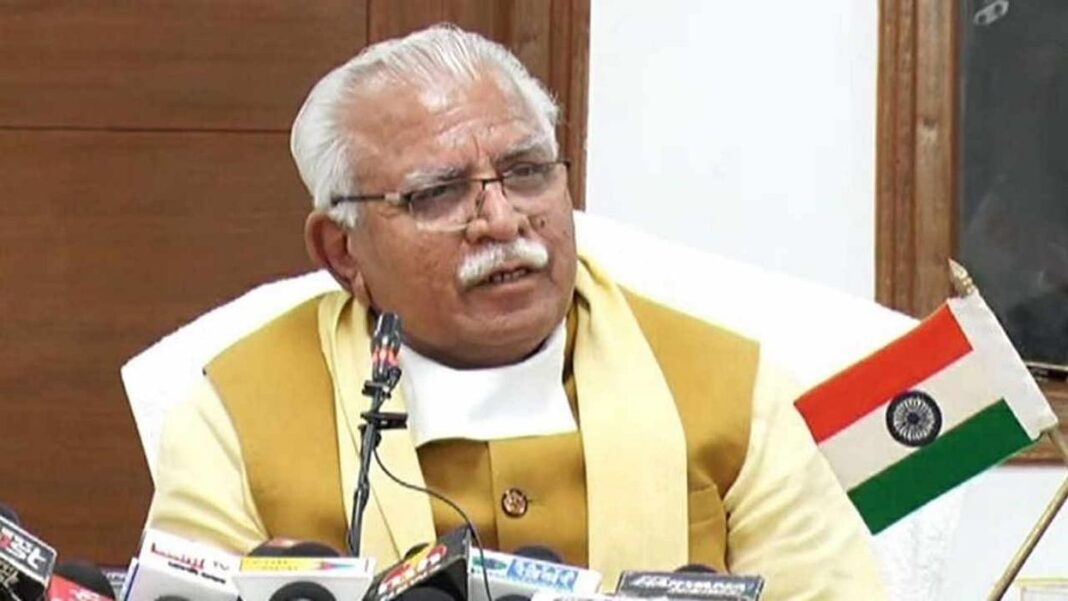 Haryana CM Manohar Lal Khattar Haryana CM Manohar Lal Khattar