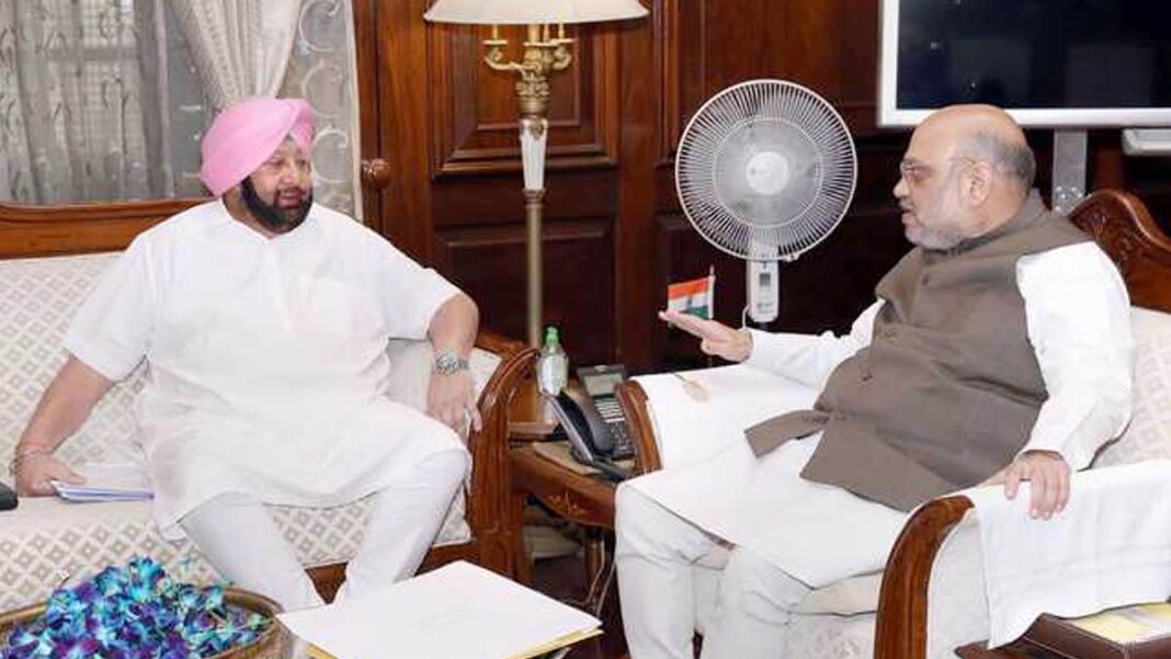 Captain Amarinder Singh & Amit Shah