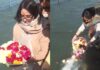 Bipin Rawat and Madhulika Rawat Daughter Ashes To Ganga