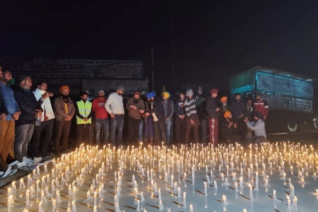 Martyred Farmer Candles Lighting Tribute