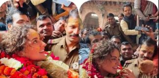 Kangana Ranaut reached Shri Krishna Janmabhoomi in Mathura