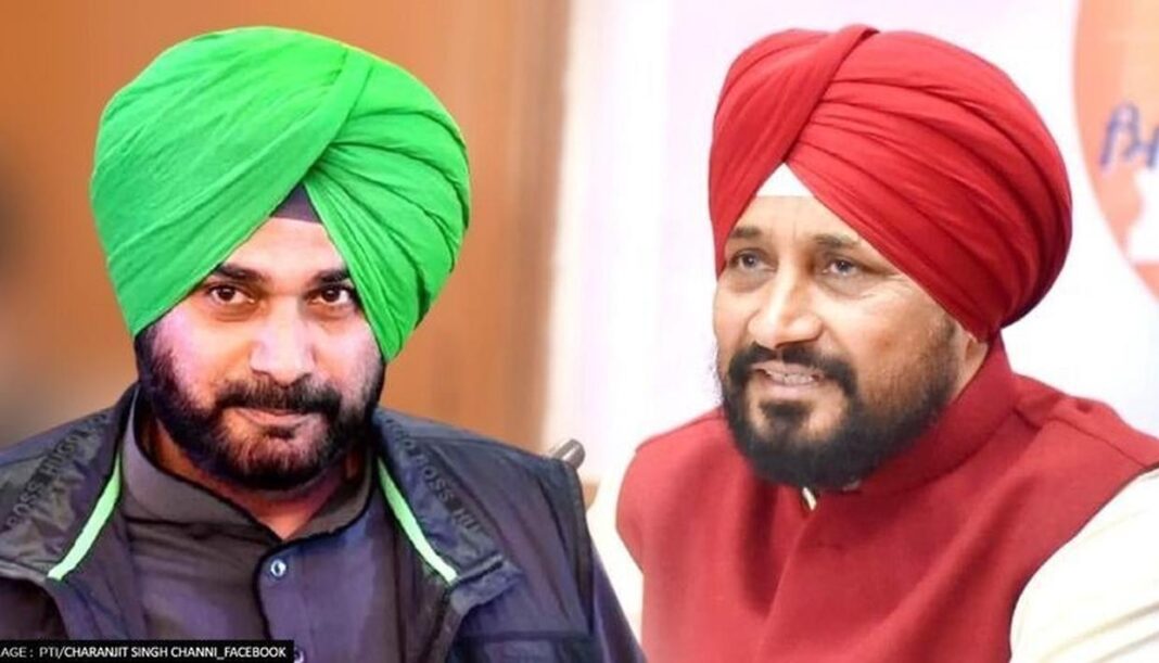 Punjab CM Charanjit Singh Channi  & Navjot singh Sidhu Punjab CM Charanjit Singh Channi & Navjot singh Sidhu