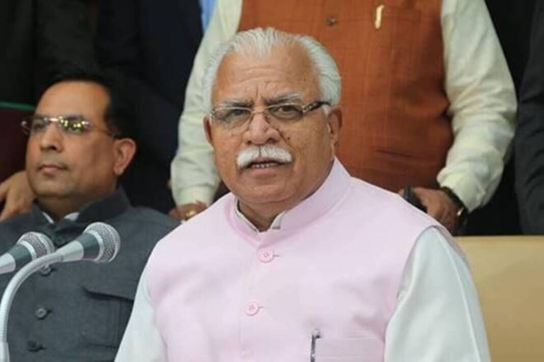 Haryana CM Manohar Lal Khattar