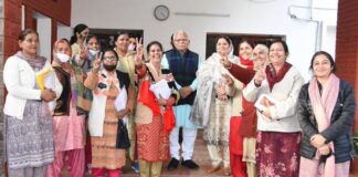 Haryana CM Manohar Lal Khattar & Anganwadi Workers