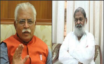 Haryana CM Manohar Lal Khattar & HM Anil Vij