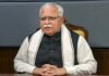 Haryana CM Manohar Lal Khattar