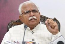 Haryana CM Manohar Lal Khattar