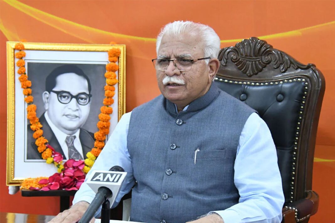 Haryana CM Manohar Lal Khattar