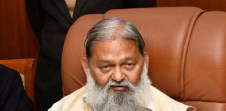 Haryana Health Minister Anil Vij