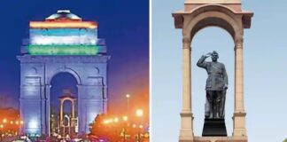 India Gate Statue of Netaji Subhash Chandra Bose