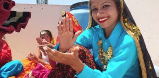 हरियाणवी वेशभूषा में जिम्नास्टिक और डांस को शामिल कर शालू ने जमाई धाक