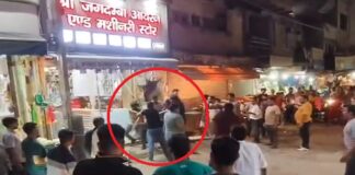 झाड़ू लगाने को लेकर दो व्यापारियों के बीच झगड़ा,