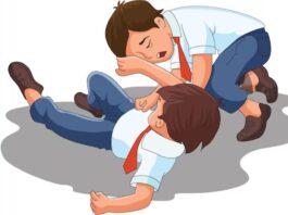 स्कूली बच्चों के विवाद में शामिल हुए बड़े, छात्रा को पीटा, कान का पर्दा फटा