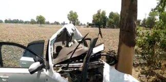 Haryana news : हरियाणा में पेड़ से टकराई कार, हादसे में दो युवकों की दर्दनाक मौत, तीसरा घायल