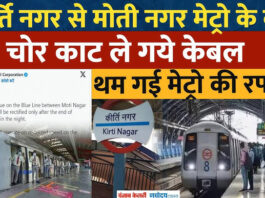 Delhi Metro का केबल काटकर ले गए चोर, ब्लू लाइन पर थमी ट्रेनों की रफ्तार