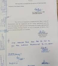 सरकार ने किया खंडन,HKRNL कर्मचारियों को हटाने का Letter Viral! कल कैबिनेट मीटिंग में सरकार ने हरियाणा कौशल रोजगार निगम के कर्मचारियों को नियमित करने के लिए एसओपी की मंजूरी दी।