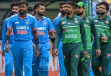 भारत और पाकिस्तान के बीच टी20 प्रारूप में आखिरी बार मुकाबला 2024 टी20 विश्व कप में हुआ था।